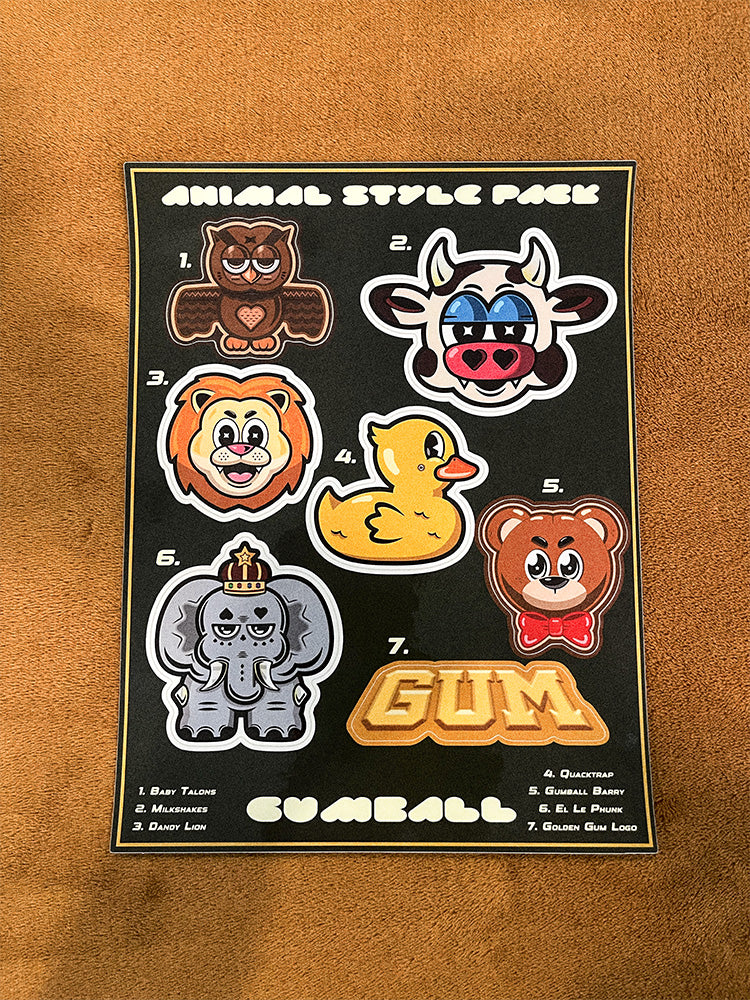 Animal Sticker Sheet