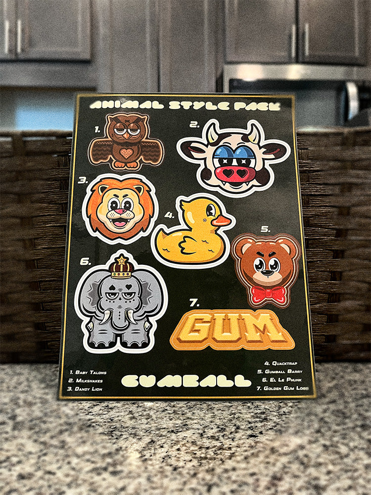 Animal Sticker Sheet