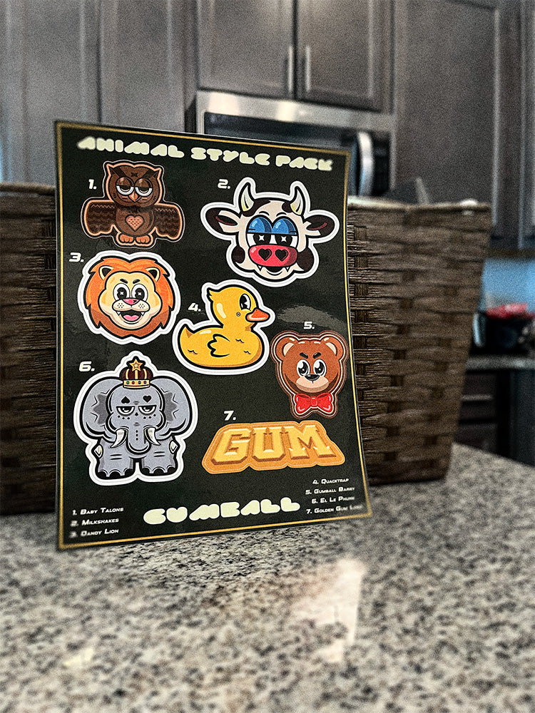 Animal Sticker Sheet