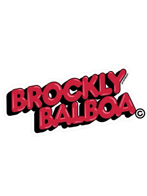 Brockly Balboa Sticker