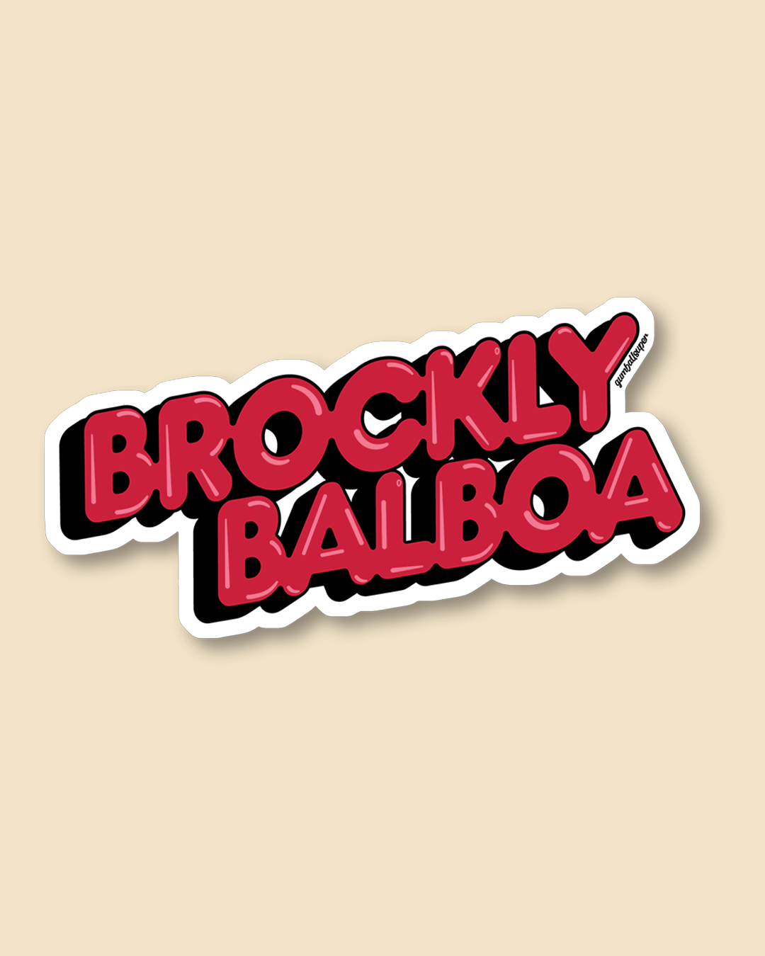 Brockly Balboa Sticker