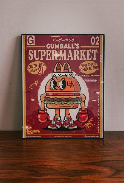 Limited Edition Big Mack, The Burger King Poster