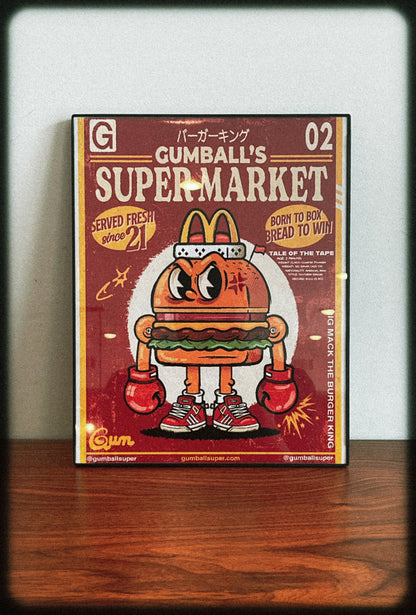 Limited Edition Big Mack, The Burger King Poster