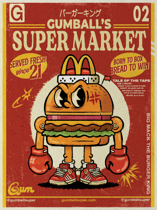 Limited Edition Big Mack, The Burger King Poster