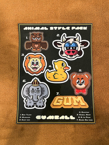 Animal Sticker Sheet