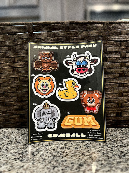 Animal Sticker Sheet